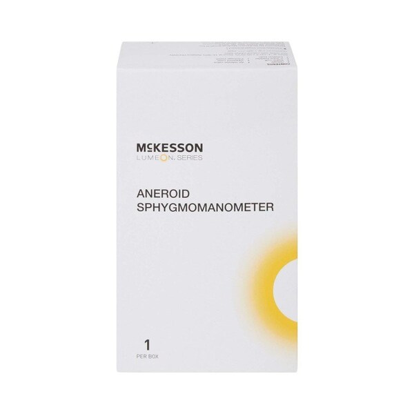 Mckesson Aneroid Sphygmomanometer, Pocket Size Handheld, Large Adult Cuff, Orange, 20PK 720-12XORMM - main